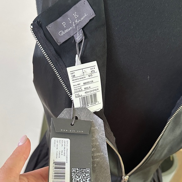 NWT - Patterson J. Kincaid Elegant Black Sleeveless Dress - Size L - Picture 10 of 13